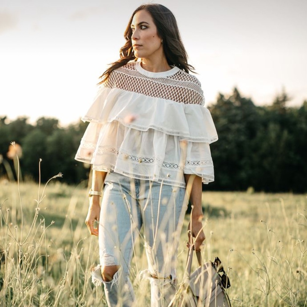 Sea Ruffled Shirt